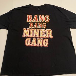 Bang Bang Niner Gang T-Shirt Black Size XXXL San Francisco FORTY NINERS